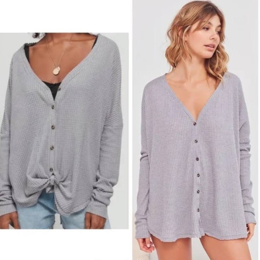 Urban Outfitters Oversized Waffle Sweater